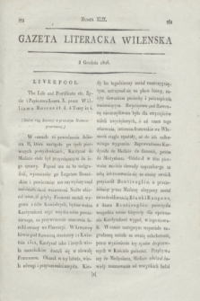 Gazeta Literacka Wilenska. [R.1], [Cz.2], nr 49 (8 grudnia 1806)
