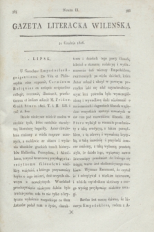 Gazeta Literacka Wileńska. [R.1], [Cz.2], nr 51 (22 grudnia 1806)