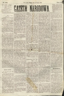 Gazeta Narodowa. 1872, nr 218