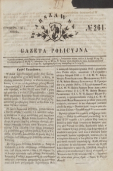 Warszawska Gazeta Policyjna. 1847, No 261 (18 września)