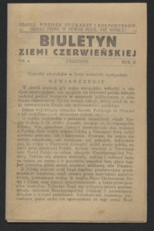 Biuletyn Ziemi Czerwieńskiej. R.2, nr 6 ([1942])