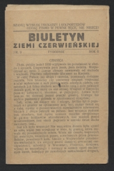 Biuletyn Ziemi Czerwieńskiej. R.2, nr 9 ([1942])