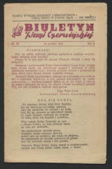 Biuletyn Ziemi Czerwieńskiej. R.2, nr 29 (24 grudnia 1942)
