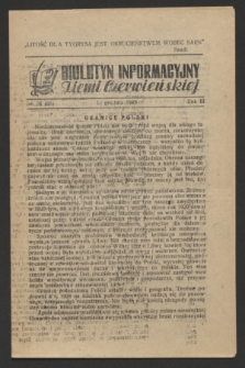 Biuletyn Informacyjny Ziemi Czerwieńskiej. R.3, nr 36 (12 grudnia 1943) = nr 65