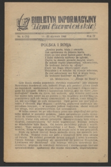 Biuletyn Informacyjny Ziemi Czerwieńskiej. R.4, nr 4 (30 stycznia 1944) = nr 70