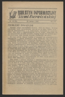 Biuletyn Informacyjny Ziemi Czerwieńskiej. R.4, nr 24 (25 czerwca 1944) = nr 90