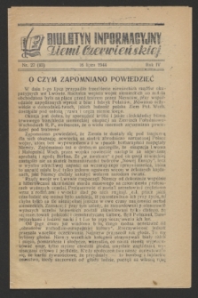 Biuletyn Informacyjny Ziemi Czerwieńskiej. R.4, nr 27 (16 lipca 1944) = nr 93
