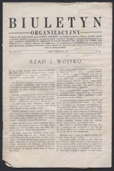Biuletyn Organizacyjny : wydawany dla swych członków przez Komitet Narodowy Amerykanów Pochodzenia Polskiego. R.6, nr 60 (lipiec - wrzesień 1948)