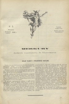 Merkury : dodatek tygodniowy do Ekonomisty. 1865, nr 5 (2 grudnia)