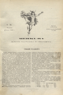 Merkury : dodatek tygodniowy do Ekonomisty. 1867, nr 16 (20 kwietnia)