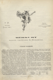 Merkury : dodatek tygodniowy do Ekonomisty. 1867, nr 17 (27 kwietnia)