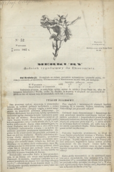Merkury : dodatek tygodniowy do Ekonomisty. 1867, nr 52 (28 grudnia)