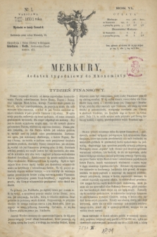 Merkury : dodatek tygodniowy do Ekonomisty. R.6, № 1 (5 stycznia 1871)