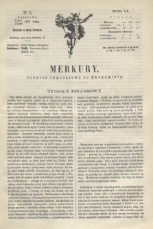 Merkury : dodatek tygodniowy do Ekonomisty. R.6, № 5 (2 lutego 1871)