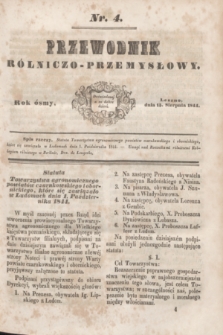 Przewodnik Rólniczo-Przemysłowy. R.8, nr 4 (15 sierpnia 1844)