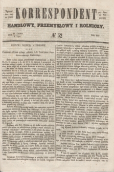 Korrespondent Handlowy, Przemysłowy i Rolniczy : wychodzi dwa razy na tydzień przy Gazecie Warszawskiéj. 1853, № 52 (3 lipca)