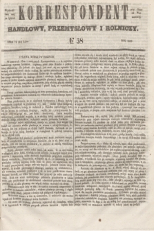 Korrespondent Handlowy, Przemysłowy i Rolniczy : wychodzi dwa razy na tydzień przy Gazecie Warszawskiéj. 1853, № 58 (24 lipca)