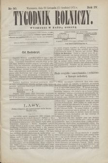 Tygodnik Rolniczy. R.4, nr 50 (11 grudnia 1875)