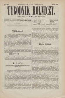 Tygodnik Rolniczy. R.4, nr 52 (25 grudnia 1875)