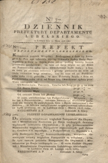 Dziennik Prefektury Departamentu Lubelskiego. 1816, Nro 7 (13 marca)