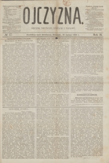 Ojczyzna : dziennik polityczny, literacki i naukowy. R.2, № 17 (26 lutego 1865)