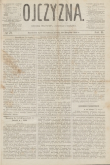 Ojczyzna : dziennik polityczny, literacki i naukowy. R.2, № 70 (30 sierpnia 1865)