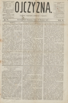 Ojczyzna : dziennik polityczny, literacki i naukowy. R.2, № 78 (27 września 1865)