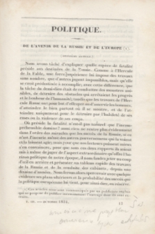 Le Polonais : journal des Intérêts de la Pologne, dirigé par un Membre de la Diète Polonaise. T.3, no 16 (1 Octobre 1834)