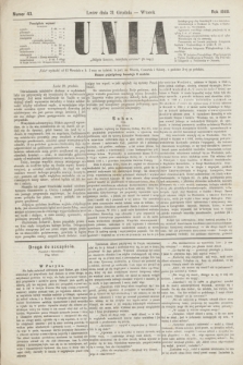 Unia. [R.1], nr 43 (21 grudnia 1869)
