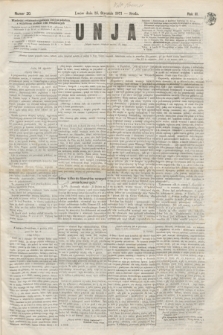 Unja. R.3, nr 20 (25 stycznia 1871)