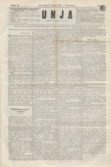 Unja. R.3, nr 47 (27 lutego 1871)