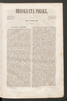 Demokrata Polski. T. 12, cz. 1 [5] (10 lutego 1849)