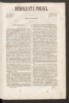 Demokrata Polski. T.12, cz. 1 [11] (24 marca 1849)