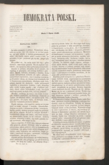 Demokrata Polski. T.12, cz. 3 [1] (7 lipca 1849)