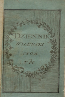Dziennik Wileński. [T.2], Ner 4 (lipiec 1805)
