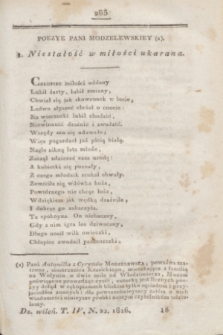 Dziennik Wileński. T.4, N. 22 ([październik] 1816) + wkładka