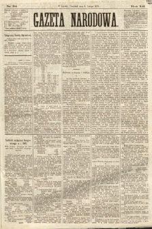 Gazeta Narodowa. 1873, nr 34