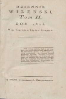 Dziennik Wileński. T.2, Rejestr Tomu IIgo (1823)