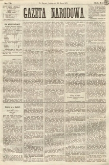 Gazeta Narodowa. 1873, nr 72