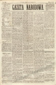 Gazeta Narodowa. 1873, nr 84