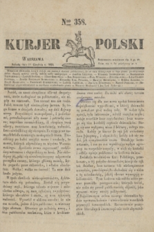 Kurjer Polski. 1830, Nro 358 (8 grudnia)