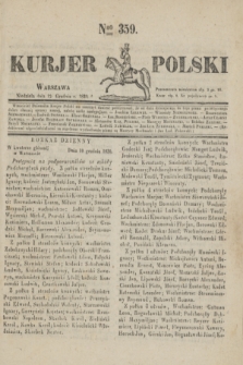 Kurjer Polski. 1830, Nro 359 (12 grudnia)