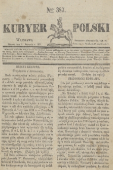 Kuryer Polski. 1831, Nro 387 (11 stycznia)