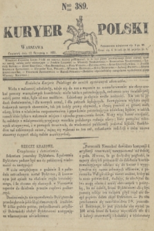 Kuryer Polski. 1831, Nro 389 (13 stycznia)