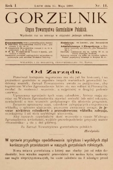 Gorzelnik : organ Towarzystwa Gorzelników Polskich we Lwowie. R. 1, 1888, nr 11