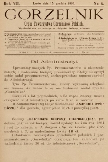 Gorzelnik : organ Towarzystwa Gorzelników Polskich we Lwowie. R. 7, 1893, nr 6