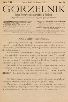 Gorzelnik : organ Towarzystwa Gorzelników Polskich we Lwowie. R. 7, 1894, nr 8