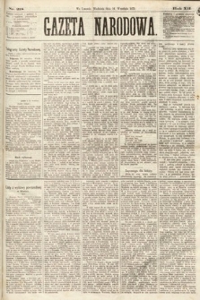 Gazeta Narodowa. 1873, nr 218