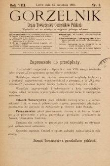 Gorzelnik : organ Towarzystwa Gorzelników Polskich we Lwowie. R. 8, 1894, nr 3