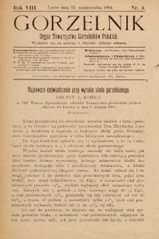 Gorzelnik : organ Towarzystwa Gorzelników Polskich we Lwowie. R. 8, 1894, nr 4